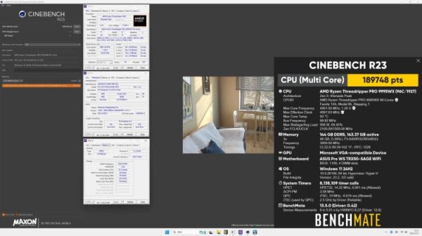 巨龙配资 R23怒砍18万分，功耗高达958W，AMD最强处理器9995WX跑分出炉！
