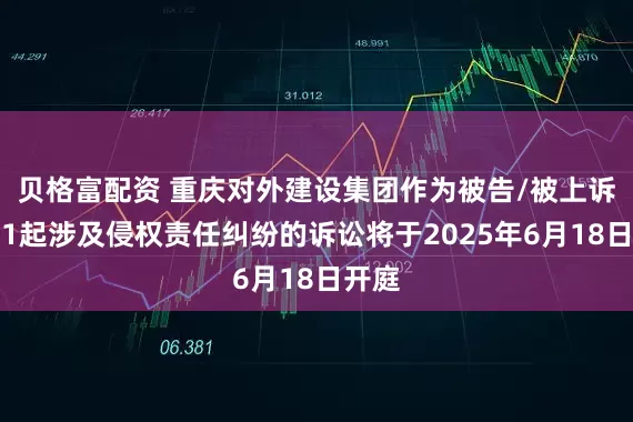 贝格富配资 重庆对外建设集团作为被告/被上诉人的1起涉及侵权责任纠纷的诉讼将于2025年6月18日开庭